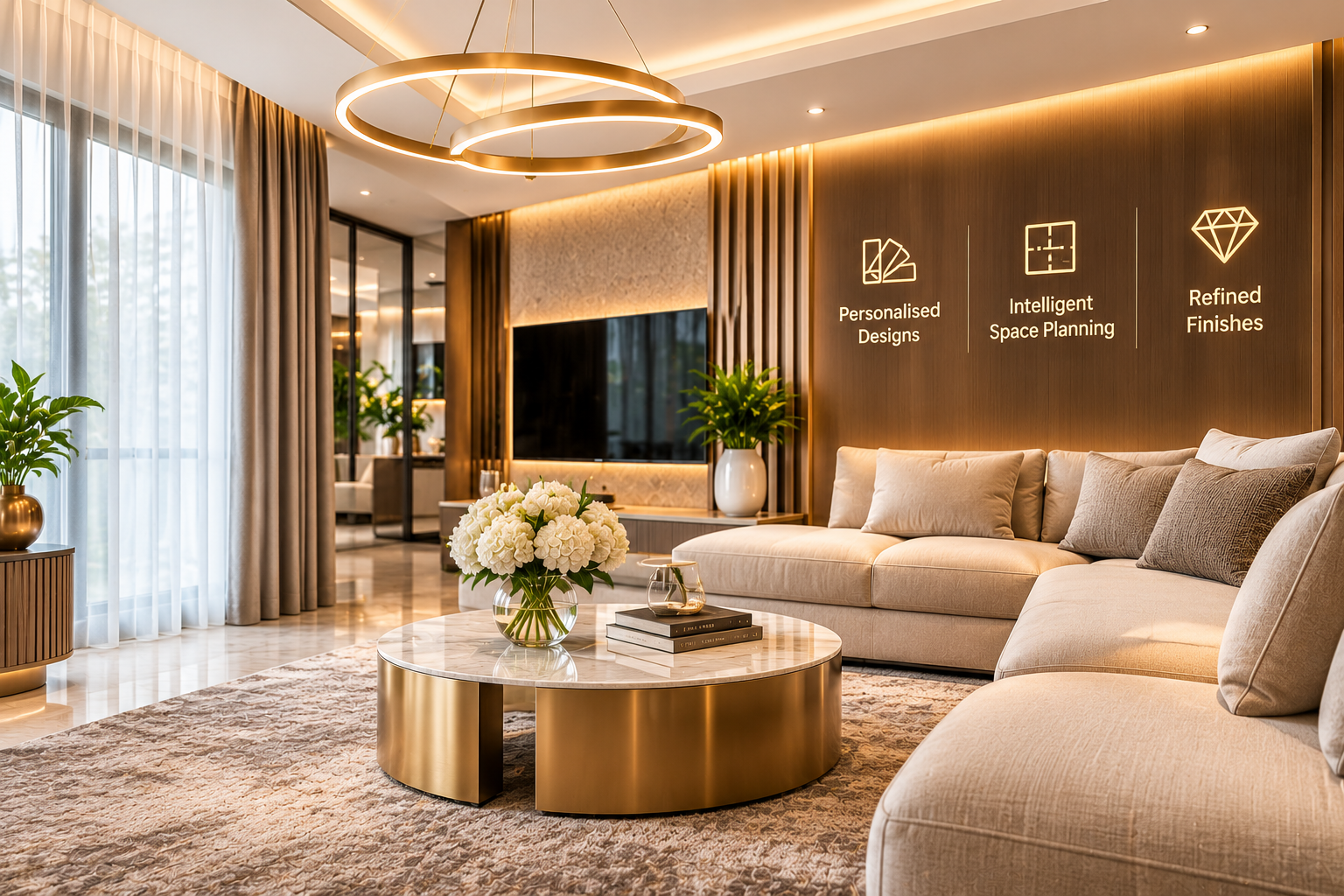 Elegant Interior Design by Dream Interior Works